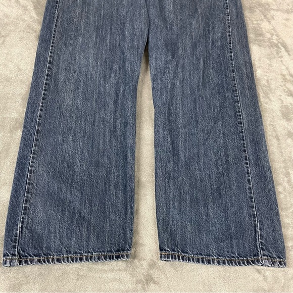 Levis 569 Mens Size 42x30 ( Actual 42x28) Loose Straight Leg Denim Dark Wash - Picture 4 of 14